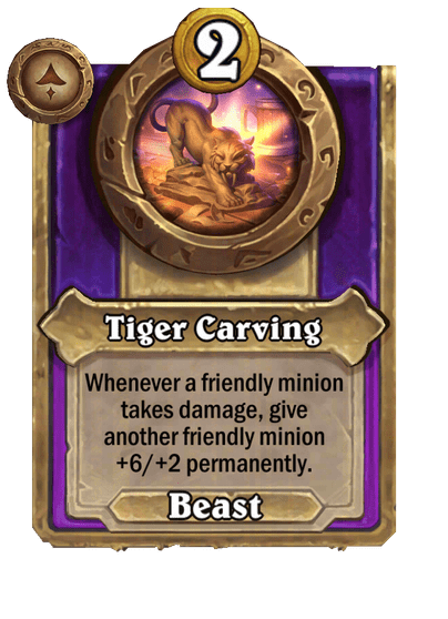Tiger Carving Hearthstone kártya