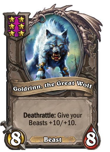 Goldrinn, the Great Wolf Hearthstone kártya