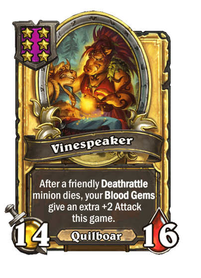 Vinespeaker Hearthstone kártya
