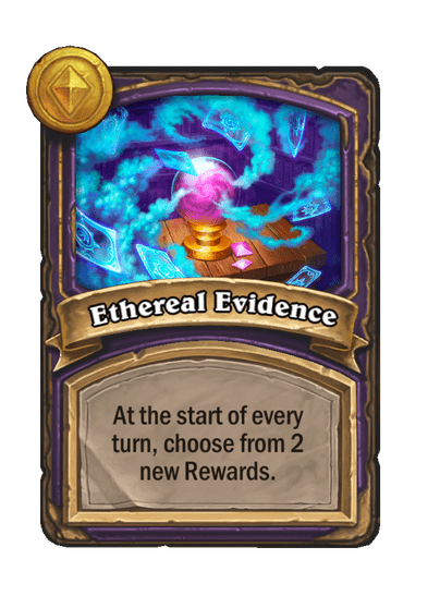 Ethereal Evidence Hearthstone kártya
