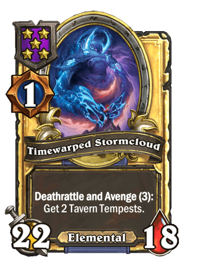 Timewarped Stormcloud Hearthstone kártya
