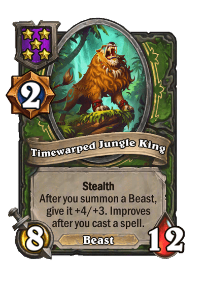 Timewarped Jungle King Hearthstone kártya