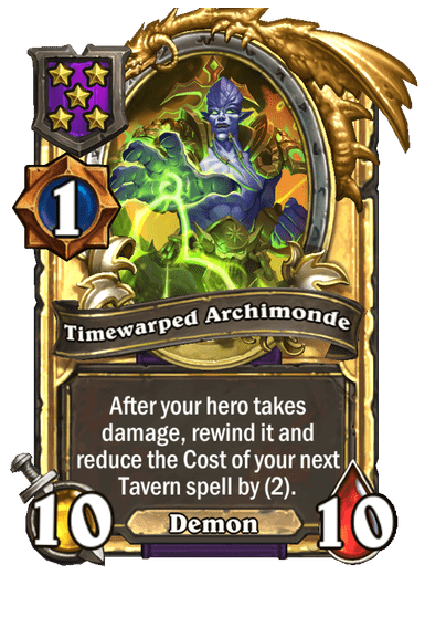 Timewarped Archimonde Hearthstone kártya
