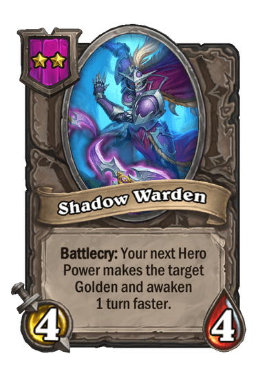 Shadow Warden Hearthstone kártya