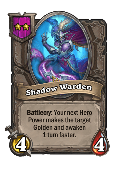 Shadow Warden Hearthstone kártya