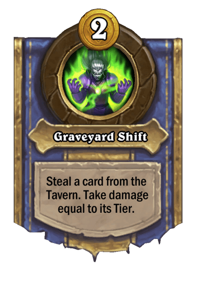 Graveyard Shift Hearthstone kártya