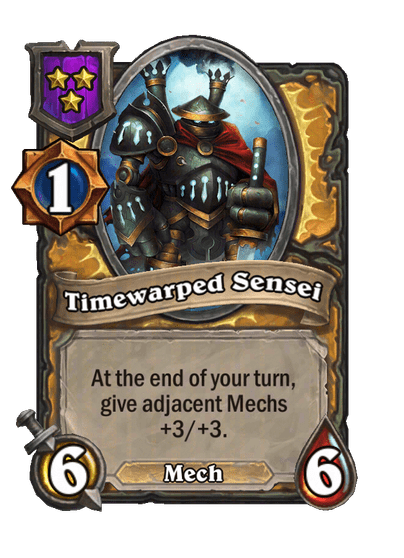 Timewarped Sensei Hearthstone kártya