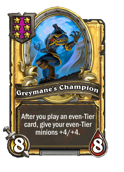 Greymane's Champion Hearthstone kártya