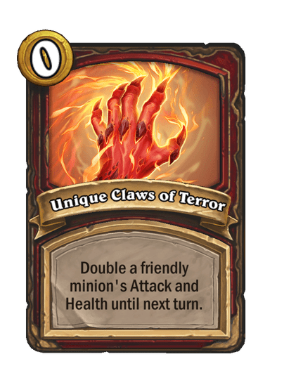 Unique Claws of Terror Hearthstone kártya
