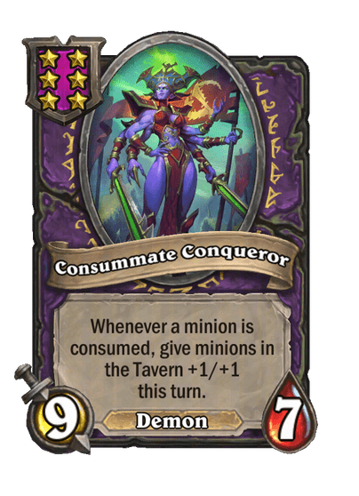 Consummate Conqueror Hearthstone kártya