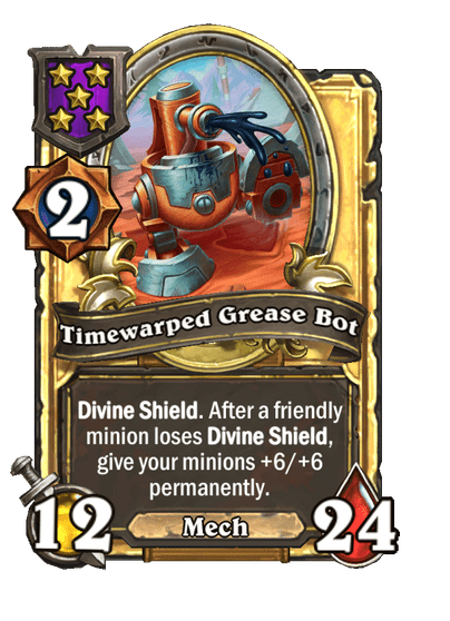 Timewarped Grease Bot Hearthstone kártya