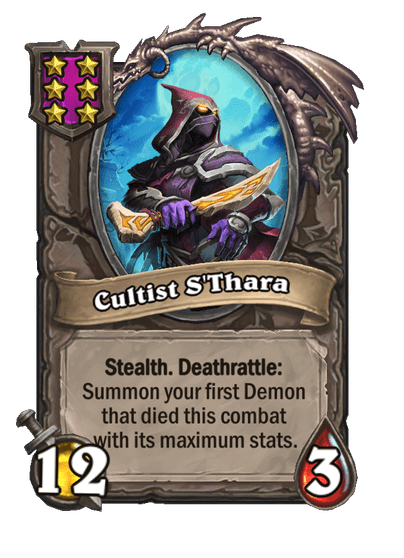 Cultist S'Thara Hearthstone kártya