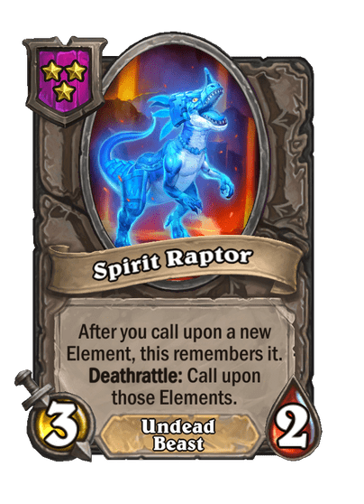 Spirit Raptor Hearthstone kártya