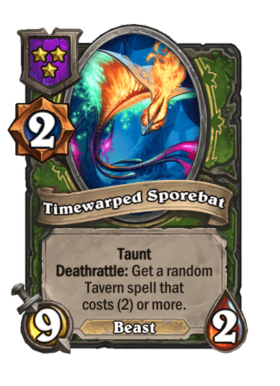 Timewarped Sporebat Hearthstone kártya