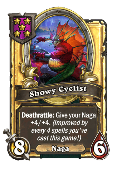 Showy Cyclist Hearthstone kártya