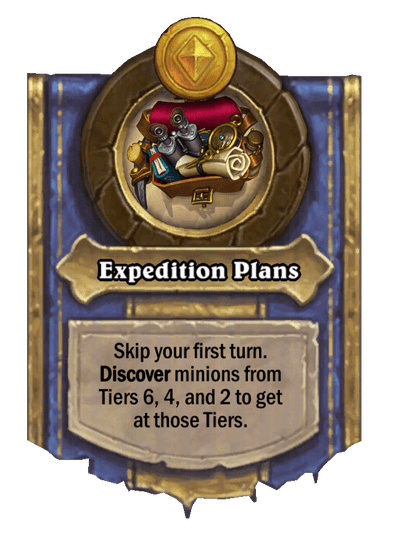 Expedition Plans Hearthstone kártya