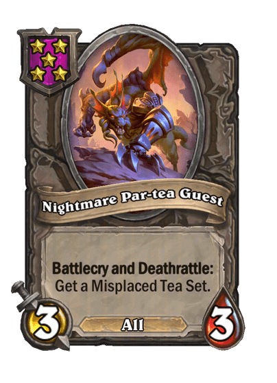 Nightmare Par-tea Guest Hearthstone kártya