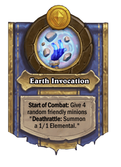 Earth Invocation Hearthstone kártya
