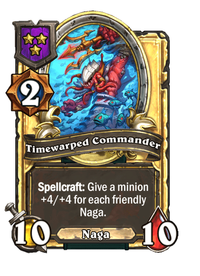 Timewarped Commander Hearthstone kártya