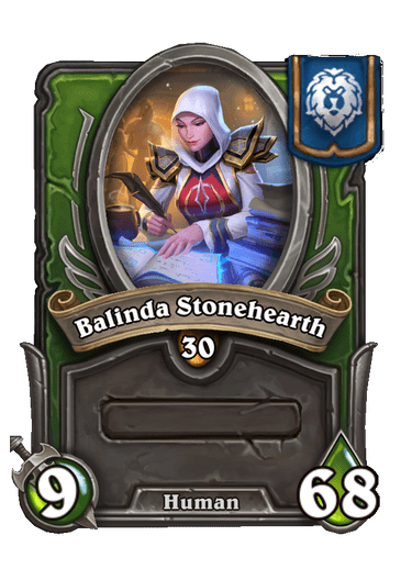 Balinda Stonehearth Hearthstone kártya