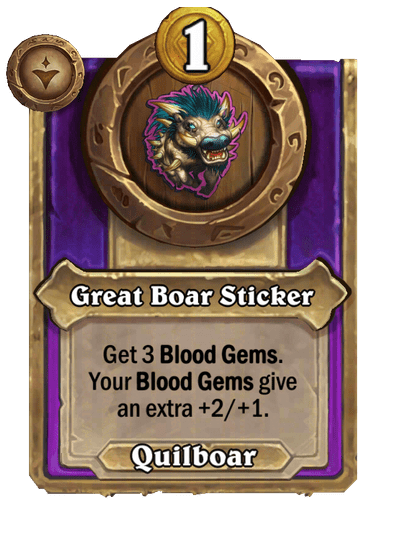 Great Boar Sticker