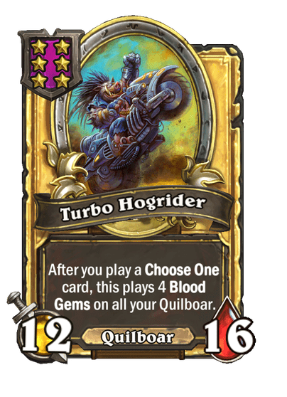 Turbo Hogrider Hearthstone kártya