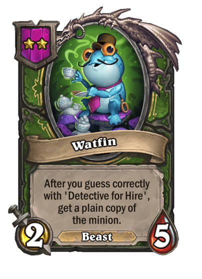 Watfin Hearthstone kártya