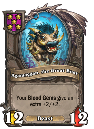 Agamaggan, the Great Boar Hearthstone kártya