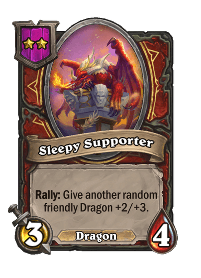 Sleepy Supporter Hearthstone kártya