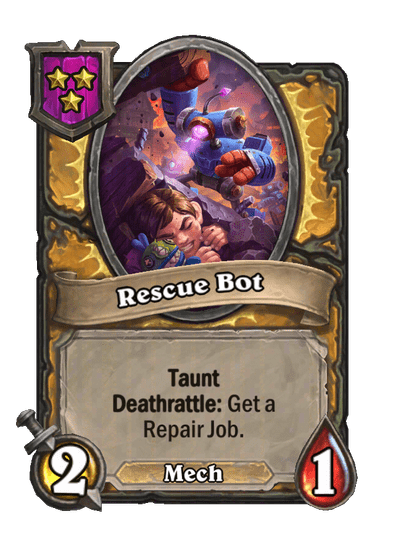 Rescue Bot Hearthstone kártya