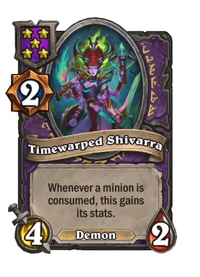 Timewarped Shivarra Hearthstone kártya