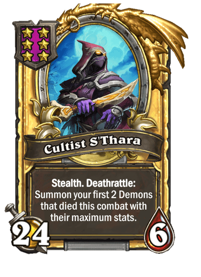 Cultist S'Thara Hearthstone kártya