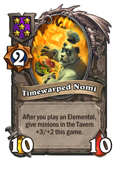 Timewarped Nomi Hearthstone kártya