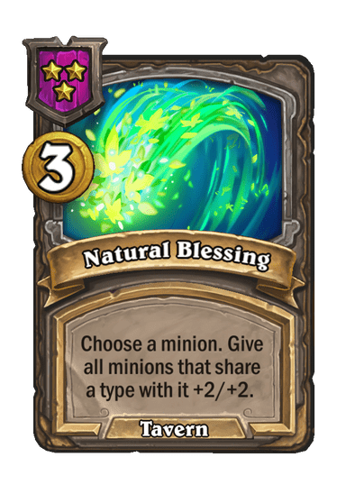 Natural Blessing Hearthstone kártya