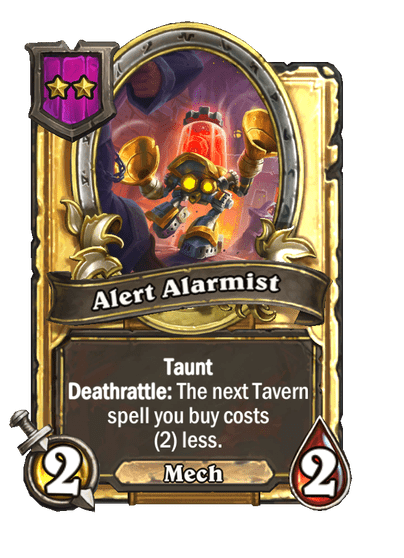 Alert Alarmist Hearthstone kártya