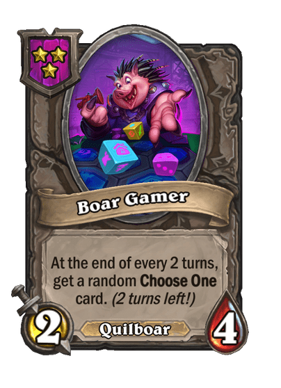 Boar Gamer Hearthstone kártya