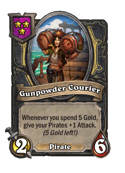 Gunpowder Courier Hearthstone kártya