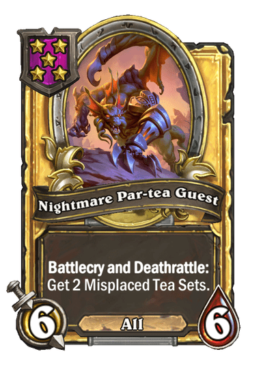Nightmare Par-tea Guest Hearthstone kártya