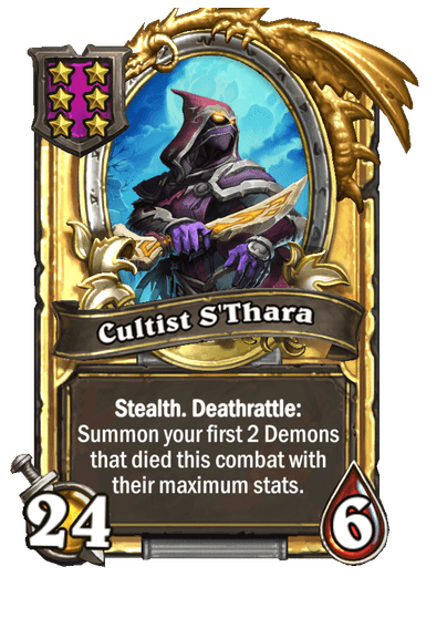 Cultist S'Thara Hearthstone kártya