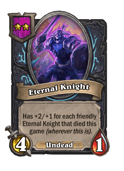 Eternal Knight Hearthstone kártya