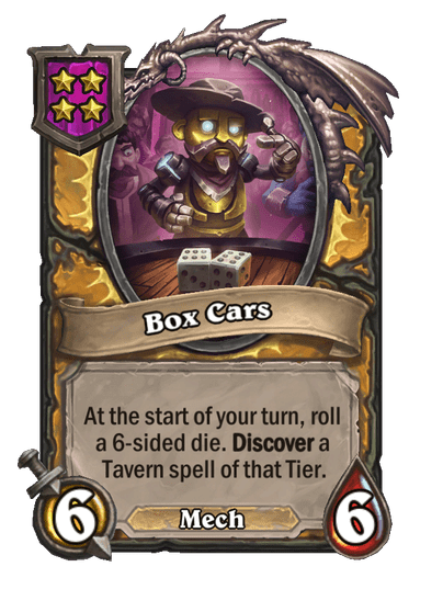 Box Cars Hearthstone kártya