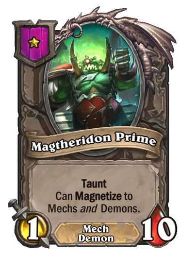 Magtheridon Prime Hearthstone kártya