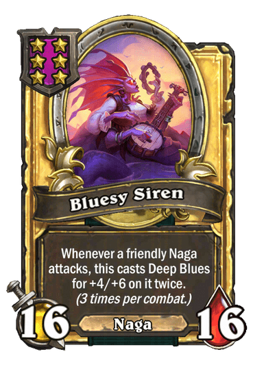 Bluesy Siren Hearthstone kártya