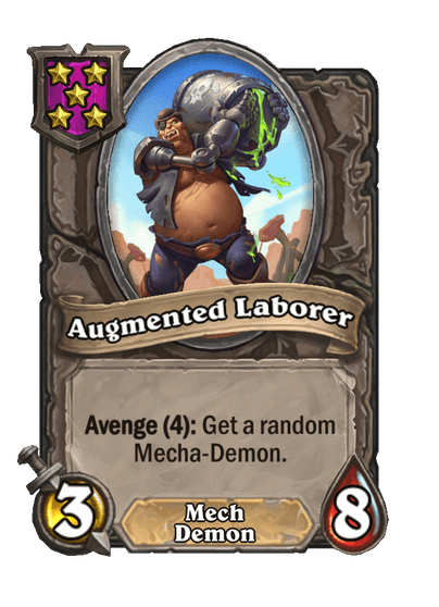 Augmented Laborer Hearthstone kártya