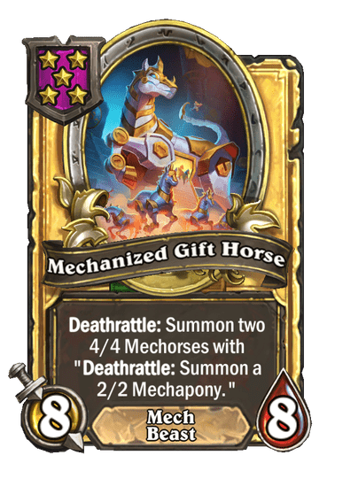 Mechanized Gift Horse Hearthstone kártya