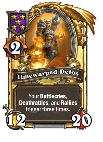 Timewarped Deios Hearthstone kártya