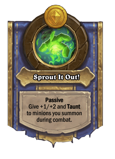 Sprout It Out! Hearthstone kártya