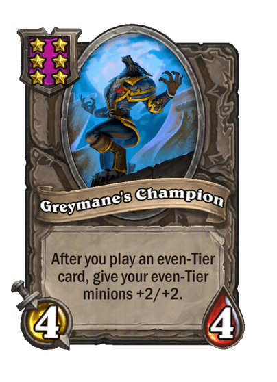 Greymane's Champion Hearthstone kártya