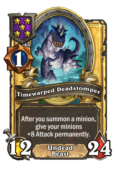 Timewarped Deadstomper Hearthstone kártya