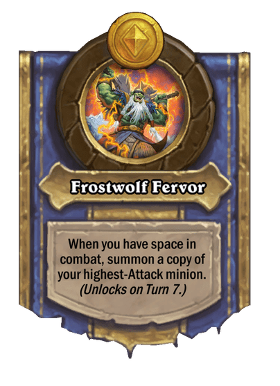 Frostwolf Fervor Hearthstone kártya